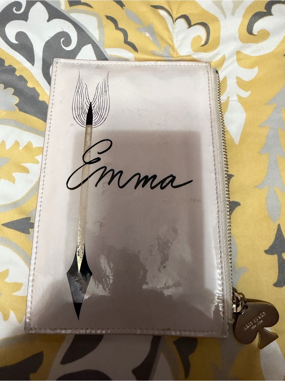 Kate Spade Pencil Zip Pouch - Jane Austen Limited Edition EMMA- LIMITED EDITION - Picture 8 of 9